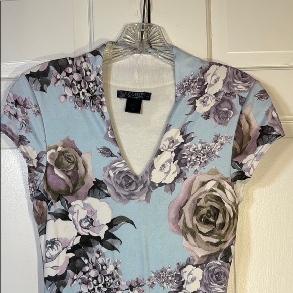 NWOT Joe & Elle Blue and Purple Bodycon Cap Sleeve Midi Dress Soft & Comfortable - Picture 3 of 8